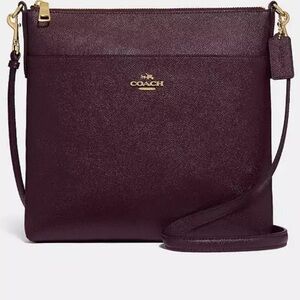 COACH Oxblood Messenger Crossbody NoG1680 52348 w/ Gold Hardware Gorgeous Color!